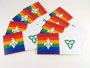 Autocollant franco-fierté