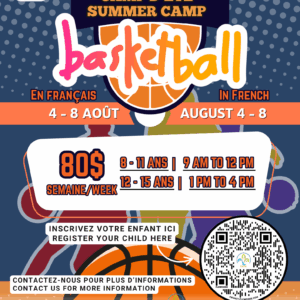 Camp d’été de Basketball en français!