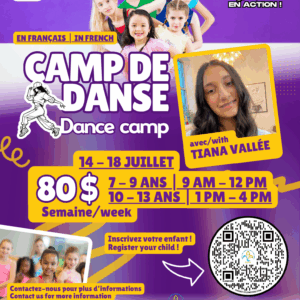 Camp de danse en français avec Tiana Vallée!