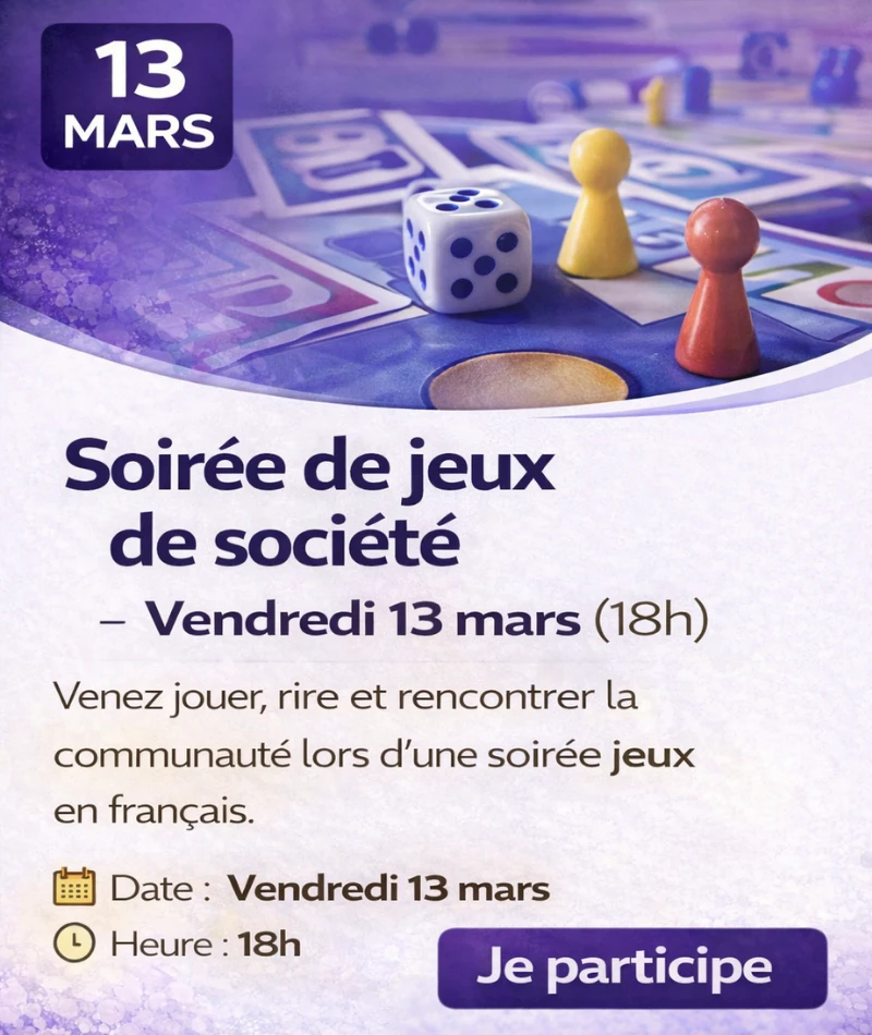 Soirée de jeux de société