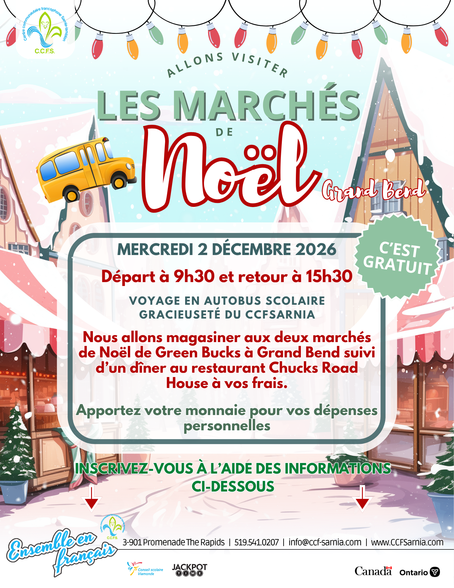 Les marchés de Noël à Grand Bend